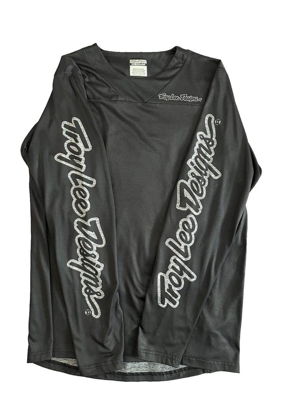Troy Lee Designs Skyline Jersey Mens Medium Black Long Sleeve Trail Bike Shirt